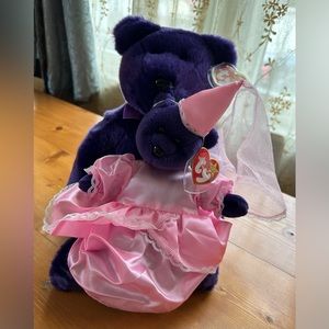 Ty Beanie Baby in dress 1997 & 1998 Beanie Buddy Princess Bears